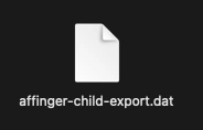 バックアップファイル｜affinger-child-export.dat