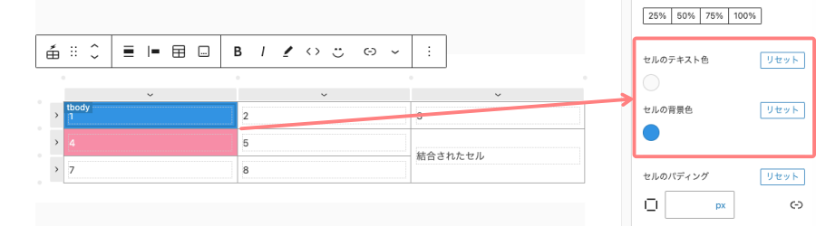 37978-30：Flexible Table｜セルの装飾